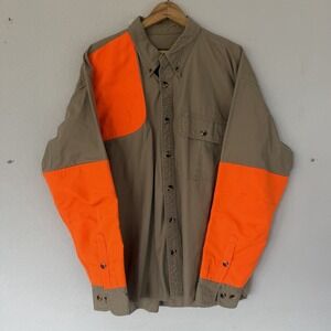 Cabelas Shirt Mens X Large Long Sleeves Button Up Hunting Fishing Heavyweight